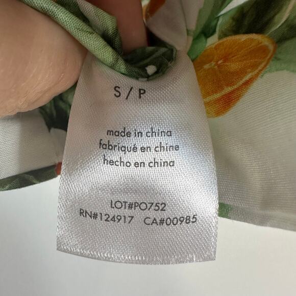 WeWoreWhat Straight Neck Corset Crop Top Orange Fruit Print  Womens Size Small - Picture 6 of 10